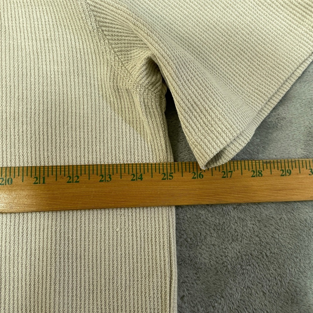 NWT HUGO Waffle Knit T-Shirt Men's XL Beige Cotton Blend - Picture 5 of 11